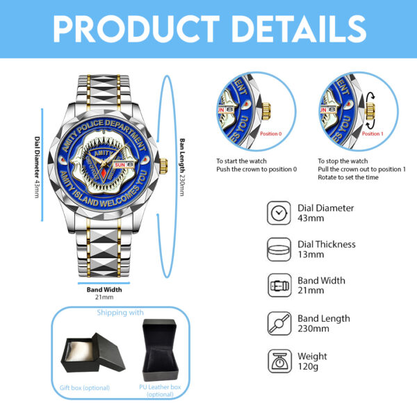 Jaws Alloy Luxury Quartz Watch - TANTN 15335
