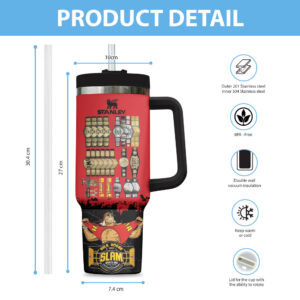 Hulk Hogan 40oz Stanley Tumbler - TMTHU 157