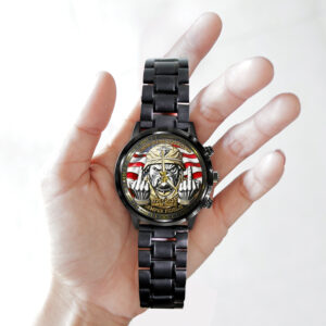 US Marine Corps Black Stainless Steel Watch - MAITM 12464