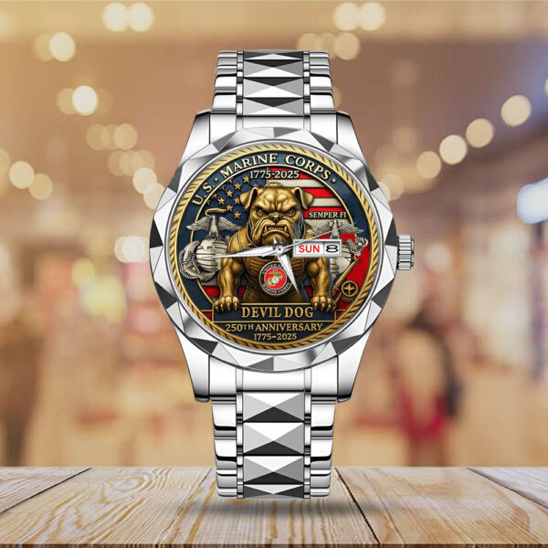 US Marine Corps Alloy Luxury Quartz Watch - MAITM 12474