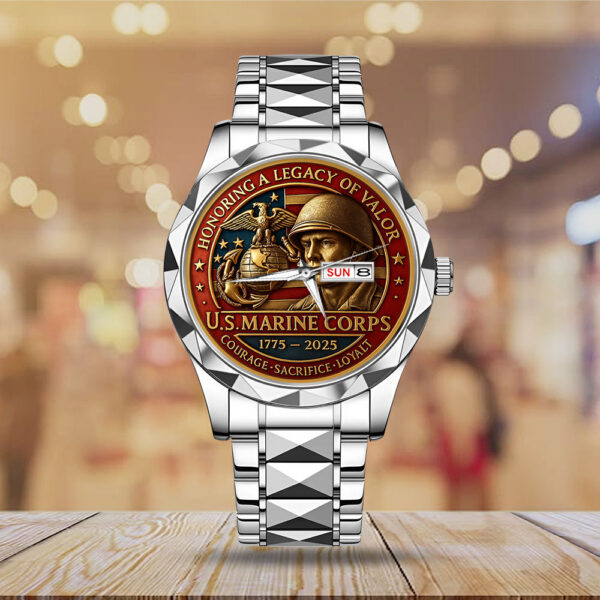 US Marine Corps Alloy Luxury Quartz Watch - MAITM 12529