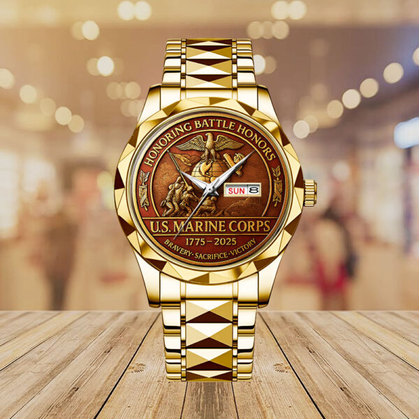US Marine Corps Alloy Luxury Quartz Watch - MAITM 12530