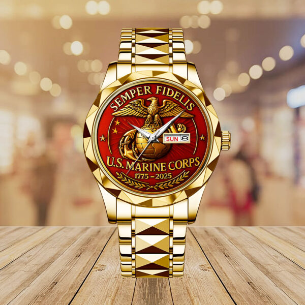 US Marine Corps Alloy Luxury Quartz Watch - MAITM 12532