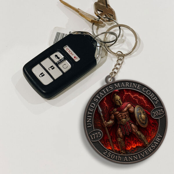 US Marine Corps Custom Shape 2-sided Keychain - MAITM 12398