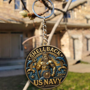 US Navy Custom Shape 2-sided Keychain - MAITM 12510