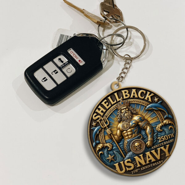 US Navy Custom Shape 2-sided Keychain - MAITM 12510