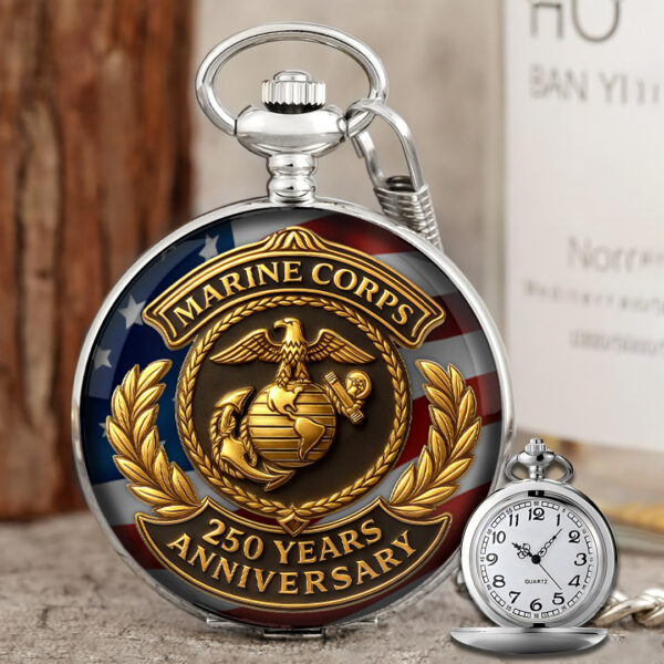 US Marine Corps Custom Pocket Watch - TMTHU274