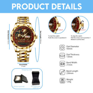 Personalized US Marine Corps Alloy Luxury Quartz Watch - TANTN 15285