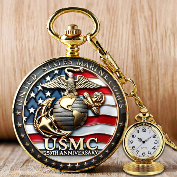 US Marine Corps Custom Pocket Watch - TANTN 15118