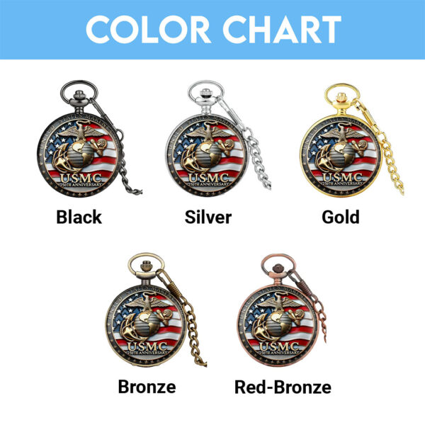 US Marine Corps Custom Pocket Watch - TANTN 15118