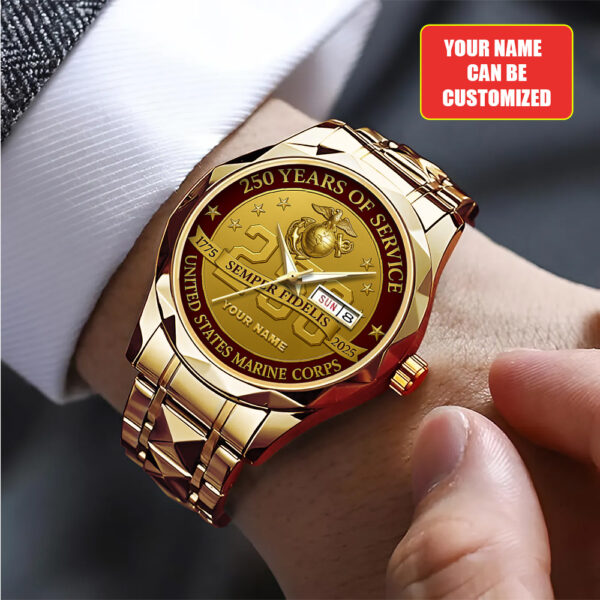 Personalized US Marine Corps Alloy Luxury Quartz Watch - TANTN 15104